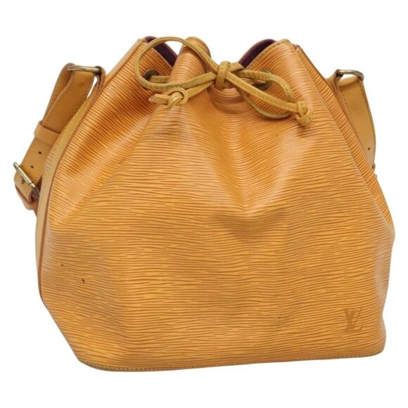 LOUIS VUITTON Epi Petit Noe Shoulder Bag Yellow M44109 LV Auth BA5081 - Picture 1 of 16